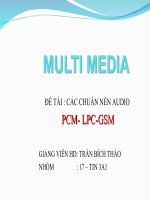 CÁC CHUẨN NÉN AUDIO PCM- LPC-GSM