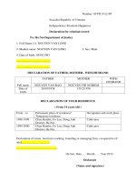 Tiếng AnhTờ khai yêu cầu cấp phiếu lý lịch tư pháp