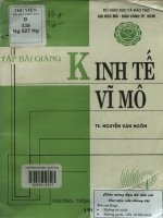 Tập bài giảng Kinh tế vĩ mô
