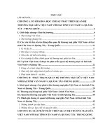 Luận Văn thạc sĩ Phát triển quan hệ thương mại giữa Việt Nam với hai tỉnh Vân Nam và Quảng Tây - Trung Quốc