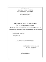 THỰC TRẠNG BẠO LỰC HỌC ĐƯỜNG  Ở LỨA TUỔI VỊ THÀNH NIÊN