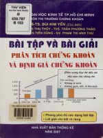 Bài tập và bài giải phân tích chứng khoán và định giá chứng khoán