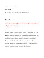 Tiểu Luận  Đặc điểm quan hệ giữa các nước lớn trong hệ thống đa cực (hệ thống Versailles - Washington)