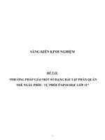 Một số dạng bài tập của quần thể giao phối và tự phối_SKKN sinh học THPT