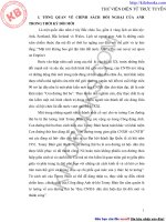 Tiểu Luận Đôi nét về chính sách đối ngoại của Anh