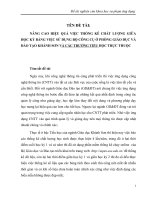 SKKN Nâng cao hiệu quả việc thống kê chất lượng giữa học kỳ bằng việc sử dụng công cụ ở phòng Giáo dục và Đào tạo Khánh Sơn và các trường Tiểu học trực thuộc