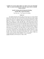 nghiên cứu tuyển chọn giống cây thức ăn gia súc phù hợp phục vụ chăn nuôi trâu bò tại huyện than uyên và sìn hồ tỉnh lai châu