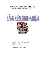 đề tài dạy học theo từng đối tượng đối với phân môn tập làm văn ở lớp 3 và một số biện pháp phụ đạo học sinh yếu đối với học sinh tiểu học
