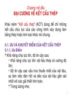 bài giảng kết cấu thép chương 1 Đại cương về kết cấu thép