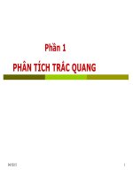 phân tích quang phổ trắc quan