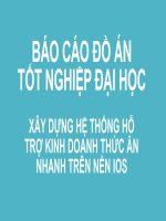 XÂY DỰNG HỆ THỐNG HỖ TRỢ KINH DOANH THỨC ĂN NHANH TRÊN NỀN IOS