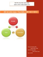 Đề tài niên luận Tìm hiểu ASP.NET MVC