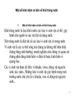 một số khái niệm khử trùng nước muối