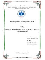 THIẾT KẾ HẦM SẤY MỰC TưƠI NĂNG SUẤT NGUYÊN LIỆU 1400 KG-MẺ