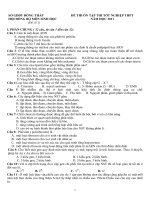 bộ đề ôn thi tốt  nghiệp môn sinh học