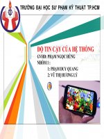 báo cáo nhóm ĐỘ TIN CẬY CỦA HỆ THỐNG đề tài galaxy s3