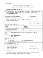 XÂY DỰNG MÔ HÌNH ỨNG DỤNG TIÊU CHUẨN VietGAP CHO CÂY THANH LONG TẠI ĐỒNG NAI