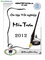 TÀI LIỆU ÔN THI TỐT NGHIỆP MÔN TOÁN