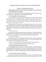 MỘT SỐ VẤN ĐỀ VỀ LUẬT DÂN SỰ VÀ LUẬT TỐ TỤNG DÂN SỰ