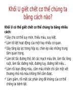 Khối U giết chết cơ thể chúng ta bằng cách nào