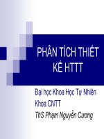 giáo trình về PHÂN TÍCH THIẾT KẾ Hệ thống thông tin