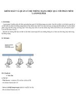 KIỂM SOÁT VÀ QUẢN LÝ HỆ THỐNG MẠNG HIỆU QUẢ VỚI PHẦN MỀM LANSWEEPER