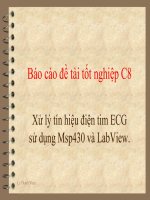 Xử lý tín hiệu điện tim ECG sử dụng Msp430 và LabView