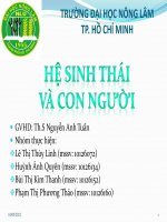 tìm hiểu hệ sinh thái và con người