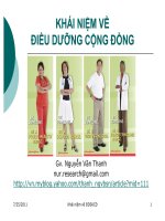 khái niệm về điều dưỡng cộng đồng