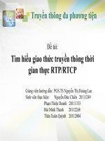 Tìm hiểu giao thức truyền thông thời gian thực RTP-RTCP
