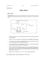 lý thuyết về điện  phân