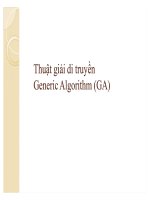 báo cáo nhóm thuật giải di truyền generic algorithm(ga)