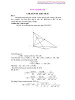 chuyên đề thể tích trong hình học không gian