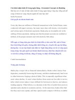 Học tiếng anh qua báo Các khái niệm kinh tế trong ngân hàng