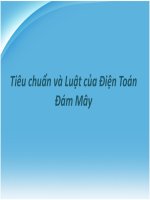 Tiêu chuẩn và Luật của Điện Toán Đám Mây