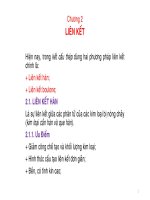 bài giảng kết cấu thép Chương 2 Liên Kết