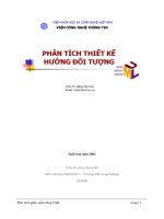 Phát triển phần mềm hướng đối tượng băng UML