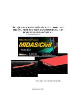 Phân tích kết cầu đúc trên đà giáo di dộng bằng Midas civil