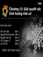 báo cáo nhóm Giải quyết các tình huống khó xử