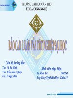 đề tài thiết kế phân xưởng sản xuất phân đạm phân ure năng suất 2385 tấn -ngày