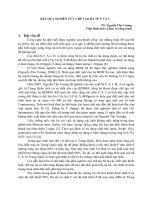 KẾT QUẢ NGHIÊN CỨU CHẾ TẠO BẢ TỪ F VÀ S