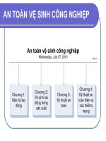 AN TOÀN VỆ SINH CÔNG NGHIỆP