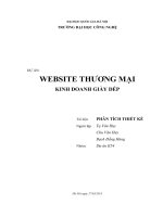 DỰ ÁN WEBSITE THƯƠNG MẠI KINH DOANH GIÀY DÉP