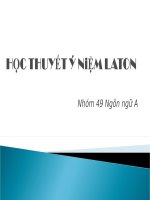 học thuyết ý niệm laton