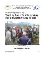Sổ tay cho người thúc đẩy Trường học trên đồng ruộng của nông dân về cây cà phê
