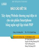 Xây dựng Website thương mại điện tử cho sản phẩm Smartphone bằng ngôn ngữ lập trình PHP