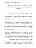 SKKN Nâng cao khả năng đọc đúng cho học sinh yếu lớp 2A trường tiểu học Sơn Hiệp bằng cách sử dụng phiếu giao việc