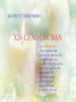 bài thuyết trình nhóm nguyên phân
