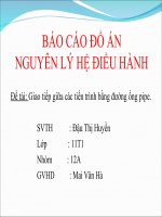 Giao tiếp giữa các tiến trình bằng đường ống pipe