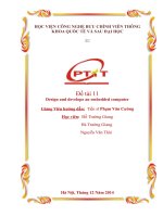 Đề tài 11 Design and develope an embedded computer
